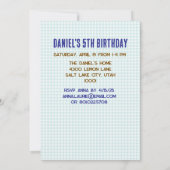 Outer Space Astronaut Verjaardagsjongen Kaart (Achterkant)