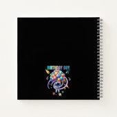 Outer Space Astronaut Verjaardagsjongen Notitieboek (Achterkant)