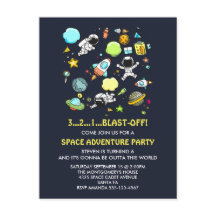 Outer Space Astronauten & Raketten Verjaardagsfees