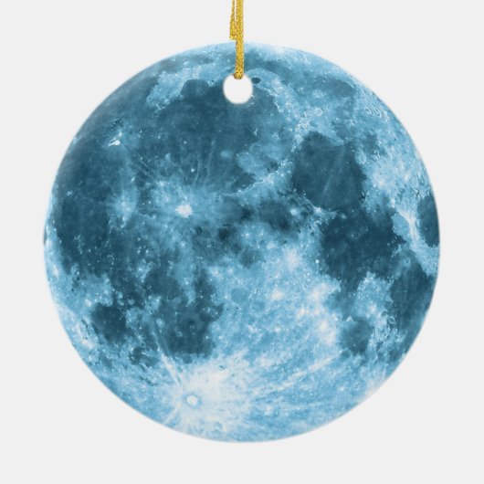 Outer Space Astronomy Astronaut Custom Name Moon  Keramisch Ornament (Achterkant)