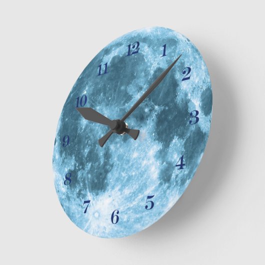 Outer Space Astronomy Astronaut Nursery Moon  Ronde Klok (Hoek)