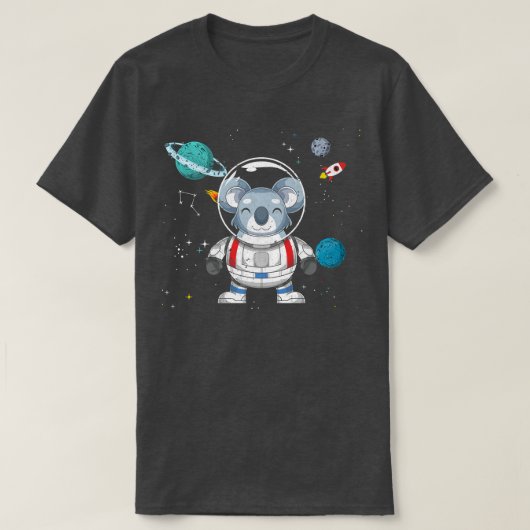 Outer Space Australia Dierenvriend Science Astrona T-shirt (Design voorkant)