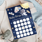 Outer Space Baby Shower Bingo spelkaart Kaart