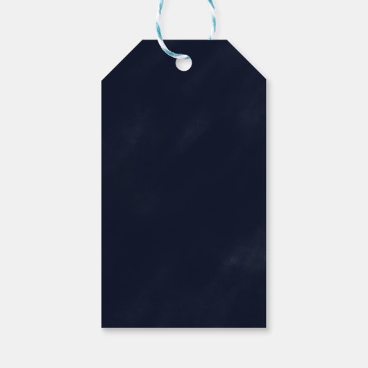 Outer Space Baby shower Boy Cadeaulabel (Achterkant)