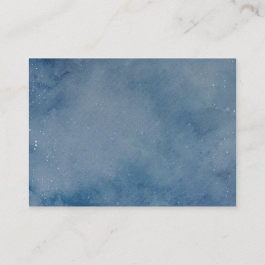 Outer Space Baby shower Luier Raffle Informatiekaartje (Achterkant)