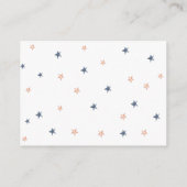 Outer Space Baby shower Luier Raffle Ticket ENCL Informatiekaartje (Achterkant)