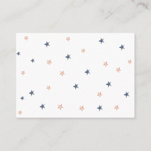 Outer Space Baby shower Luier Raffle Ticket ENCL Informatiekaartje (Achterkant)