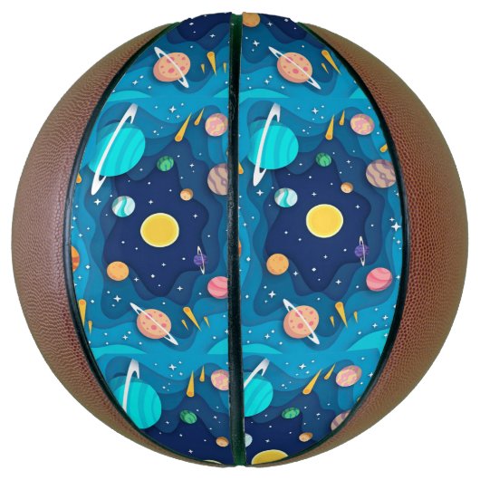 Outer Space Basketball Basketbal (Verticaal)