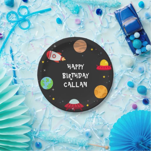 Outer Space Birthday Bash Papier Bord (Feest)