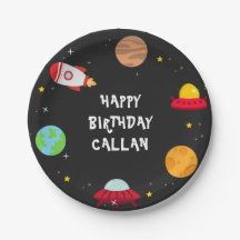 Outer Space Birthday Bash Papier Bord