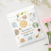 Outer Space Birthday First Trip Birthday Bedankzakje (Gezegeld)