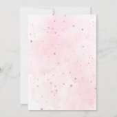 Outer Space Birthday Party Girl Astronaut Birthday Kaart (Achterkant)