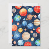 Outer Space Boy 10th Trip Around the Sun Birthday  Kaart (Achterkant)