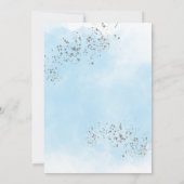 Outer Space Boy Baby Shower Galaxy Baby Shower Kaart (Achterkant)