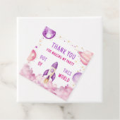 Outer Space Boy Verjaardag Dank u Bedankjes Labels (In situ)