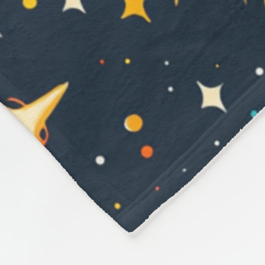 Outer Space Boys Schattige Planets Galaxy Fleece Deken (Hoek)