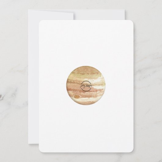 Outer Space - Buiten deze Wereld Kinderen Verjaard Kaart (Achterkant)