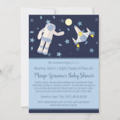 Outer Space Change van Plans Baby shower Kaart (Voorkant)