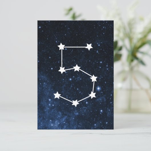 Outer Space Dank je kaarten | 5 jaar (Staand voorkant)