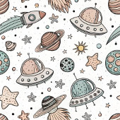 Outer Space Dekbedovertrek Jongen Baby Shower Cade Fleece Deken