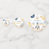 Outer Space Eerste reis rond de Sun Boy verjaardag Confetti (Voorkanten)