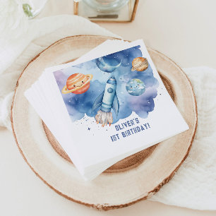 Outer Space Eerste reis rond de verjaardag van de  Servet