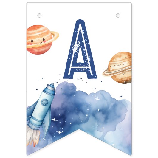 Outer Space Eerste reis rond de verjaardag van de  Vlaggetjes (Derde vlag)