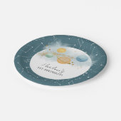 Outer Space Eerste reis rond zon Verjaardag Papieren Bordje (Gekanteld)