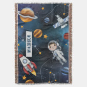 Outer Space en Space Man Custom Deken (Voorkant Verticaal)