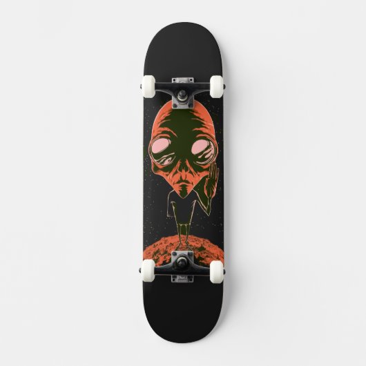 Outer Space Funny Alien Galaxy Lover Gift Persoonlijk Skateboard (Voorkant)