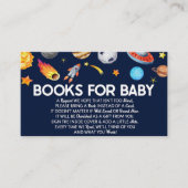 Outer Space Galaxy Baby shower boeken voor Baby Ka Informatiekaartje (Voorkant)