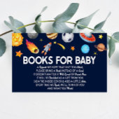 Outer Space Galaxy Baby shower boeken voor Baby Ka Informatiekaartje