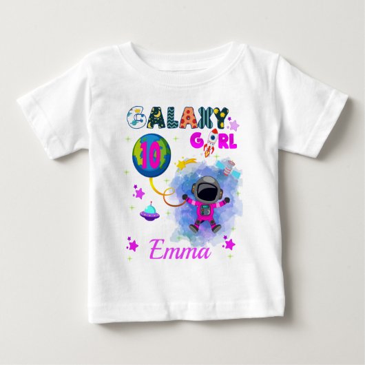 Outer Space Galaxy Girl Birthday Party (Voorkant)
