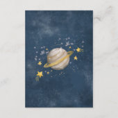 Outer Space Galaxy Maan Sterren Boeken voor Baby B Informatiekaartje (Achterkant)