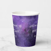 Outer Space Galaxy Party | Kids Astronomy Birthday Papieren Bekers (Links)