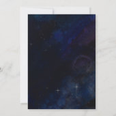 Outer Space Galaxy Planets 5e verjaardagsfeestje Kaart (Achterkant)