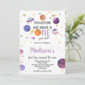 Outer Space Galaxy-thema voor meisjes Kaart (Staand voorkant)