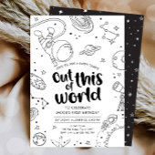 Outer Space Galaxy Uit deze World Boy Verjaardag Kaart