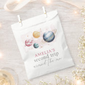 Outer Space Girl Verjaardag Galaxy Sterren Planete Bedankzakje (Geknipt)