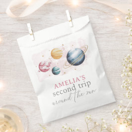 Outer Space Girl Verjaardag Galaxy Sterren Planete Bedankzakje