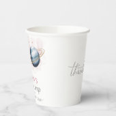 Outer Space Girl Verjaardag Galaxy Sterren Planete Papieren Bekers (Links)