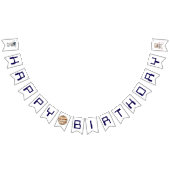 Outer Space Happy Birthday Bunting Flags-borden Vlaggetjes (Alle)