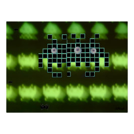 Outer Space Invader Kingdom Perfect Poster