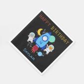 Outer Space Kittens Kat Astronaut Kinderen Verjaar Servet (Hoek)