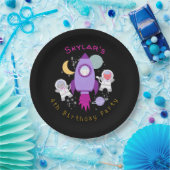 Outer Space Kittens Kat Astronaut Meisjes Verjaard Papieren Bordje (Feest)