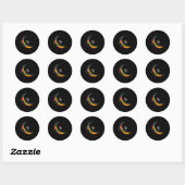 Outer Space Lijdende T-shirts, Grappige Astronaut Ronde Sticker (Vel)
