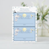 Outer Space Luier Raffle Informatiekaartje (Staand voorkant)