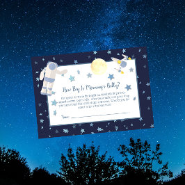 Outer Space Mama's Belly Size Douche Spel | Wit Informatiekaartje