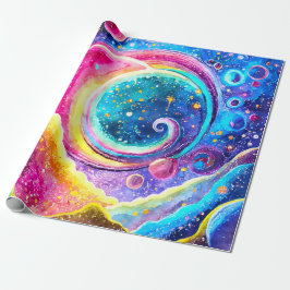 OUTER SPACE | MODERN MELKWEGSTELSEL CADEAUPAPIER