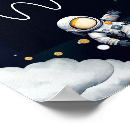 Outer Space My First Year Milestone Poster (Hoek)